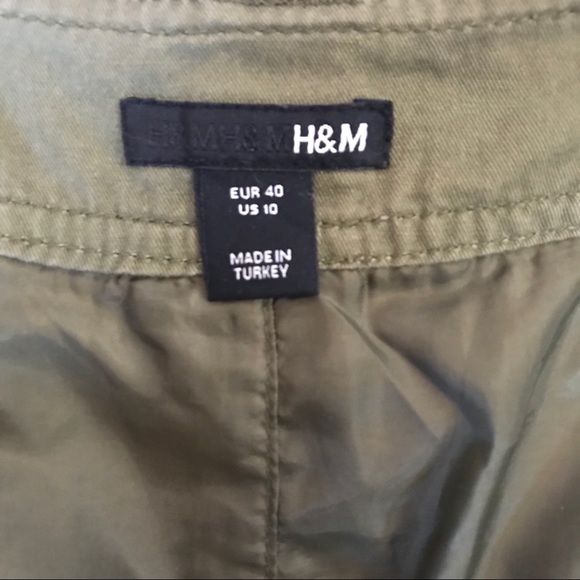 H&M Green High Waist Skirt Size 10 - Picture 7 of 7